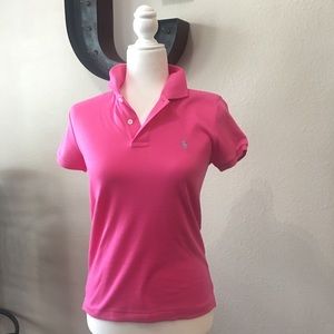 Slim Fit Hot Pink Ralph Lauren Classic Polo